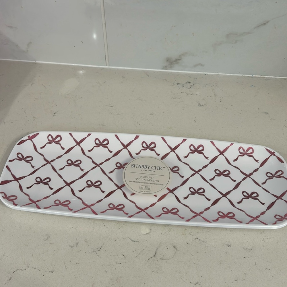Shabby CHIC coquette Bow platter - SET OF 3
Great for parties . Dinner party